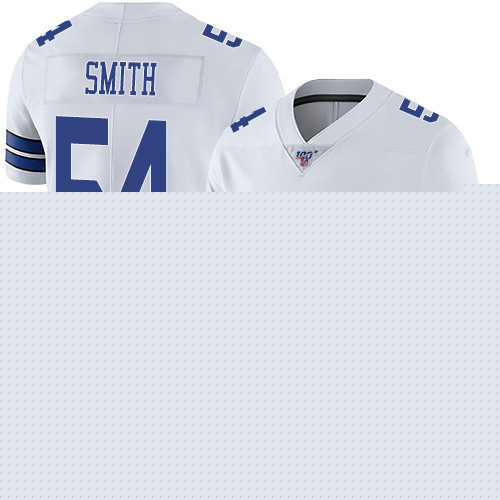 Youth Dallas Cowboys Limited White Jaylon Smith Road #54 100th Season Vapor Untouchable NFL Jersey->women nfl jersey->Women Jersey